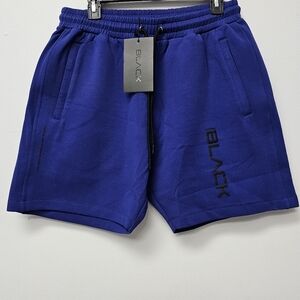 Mens Actively Black Athleisure Shorts Royal Blue Size M New With Tag